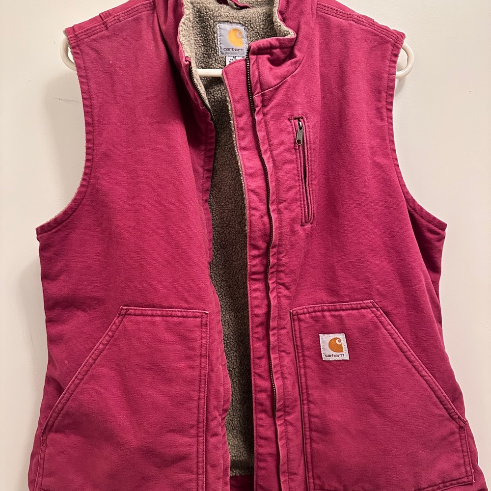 Carhartt Women's Sherpa Lined Pink Vest